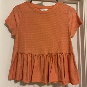 Orange boxy tee shirt